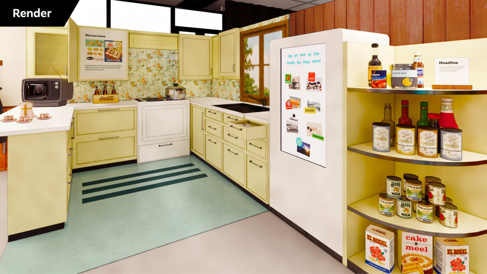 Foodies 100 years kitchen Render